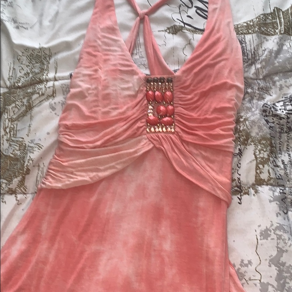 Venus pink tye dye tank top